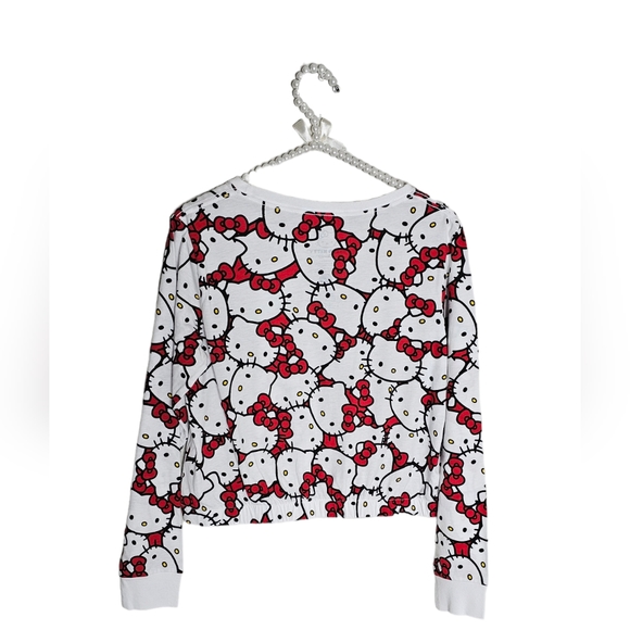 Hello Kitty crop top size Medium long sleeves. Sanrio cute Kawaii crop t… - Picture 6 of 9